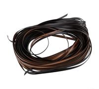 Set di riparazione in rattan di plastica, 120 piedi, piatto, in polietilene, impermeabile, resistente ai raggi UV, tre colori, per il restauro dei mobili, per la riparazione di mobili da giardino