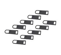 Set di riparazione per cerniera di ricambio per cerniera Slider Maniglia in metallo Mend Fixer Testa staccabile Pull Tab per bagagli Zaino Riparazione Borse, Nero