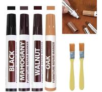 Set di Riparazione per Legno, Ripara Legno, Kit Riparazione Legno, Riparazione Mobili Legno, Penna per Riparazione Mobili, Pennarello Ritocco Legno, Kit di Riparazione Laminato, Pennarello per Legno