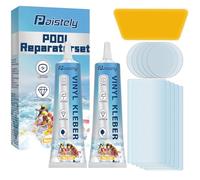 Set di riparazione per piscina subacquea, ad alta resistenza, materasso ad aria, impermeabile per piscina subacquea, può riparare vari oggetti gonfiabili, come SUP, gommoni (15 ml*2)
