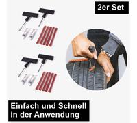 Set Di Riparazione Pneumatici Per Auto Rimorchio Kit Di Emergenza 9 Pezzi.