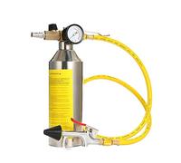 Set di risciacquo AC, per aria condizionata, per la pulizia di tubazioni HVAC R134A, R12, R22, R404, R410A, con misuratore 220PSI, connettori per tappi d'aria e tubo