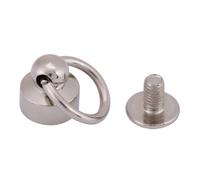 Set di rivetti Monk Rivets Custodia per telefono con rivetti artigianali in pelle Chiusura a catena per borse Borse in ferro color ottone in oro argento nero bronzo 20 pezzi (argento)