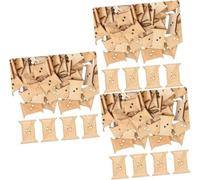 Set di rocchetti in legno per filati, Beigex3pcs, 2.30 X1.80X0.20 CMx3 pcs | Supporto leggero per avvolgere il filo, ideale per lavori creativi fai da te e per tenere in ordine gli accessori