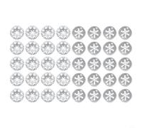Set di rondelle di bloccaggio per protezione dal calore, dischi di bloccaggio in acciaio per piastra di protezione dello scarico, assortimento di chiusure sotto il cofano, 40 pezzi