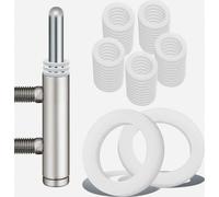 Set di rondelle di spessore per cerniere di porte, 100 pezzi, 10,2 x 15 mm, anelli di plastica per cerniere di porte interne, anello di mont