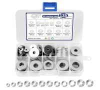 Set di rondelle grandi, 135 pezzi, rondelle piatte in acciaio inox, 12 misure, set di rondelle M3 M4 M5 M6 M8 M10 M12, rondelle per la riparazione
