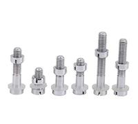 Set di rondelle per dadi e bulloni M2.5, kit di montaggio per cartuccia per giradischi, viti di ricambio in lega di alluminio con 6 specifiche, guarnizioni per il controllo delle