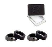Set di rondelle per pinze freno M6 TC4 in titanio concavo convesso per freno a disco compatibile con Shimano-XT M8000 XTR-M9000 M9120 (nero)