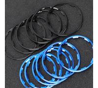 Set di rondelle per ruota libera per bicicletta, distanziali in alluminio per prestazioni ottimali del mozzo (1 + 1,5 + 2 mm, nero)