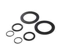 Set di rondelle piatte in gomma per valvole a stantuffo per piscina 10745, 10262 e 10255 - Kit di guarnizioni nere da 6 pezzi compatibile con 25076RP per kit anello, diametro esterno da 1,5
