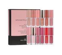 Set di rossetti Velvet e lucidalabbra a lunga tenuta, rossetti e lucidalabbra per look diversi, 30 ml Ntz181 (Red, 16.1X14.1X1.8cm)