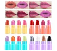 Set Di Rossetto Di Vita Da Viaggio - 16 Pezzi Di Labbra Con Paillettes