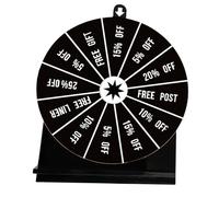 Set di rotella girevole: girevole in acrilico per premi con supporto | ruota compatta del di spinner per eventi aziendali, raccolta fondi, fiere