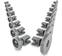 Set di rotelle lavastoviglie cestello [cesto superiore / inferiore] - universale adatte a molte cestello lavastoviglie - ricambi lavastoviglie rex