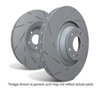 Set Di Rotori Sportivi Fessurati EBC Brakes USR7241 Serie USR