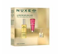 Set di routine glow antietà Nuxe: Super Serum [10] Siero vegano antietà giorno e notte per viso e collo 30 ml + Crema rassodante luminescente