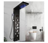 Set di rubinetti for doccia con display digitale, pannello a LED, pioggia a cascata, torre for miscelatore for colonna da bagno getto massaggio SPA