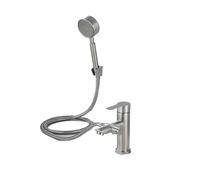 Set di rubinetti for lavabo da bagno, miscelatore for lavello appoggio con soffione doccia pressurizzato, rubinetto for vasca, valvola miscelatrice for acqua calda e fredda(Faucet Kit)