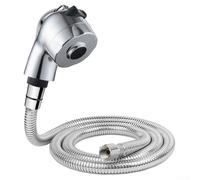 Set di rubinetti miscelatori professionali da 1,1 m con tubo per shampoo e testina spruzzatore G1/2 per salone, lavello, parrucchiere, vasca da parrucchiere, ricambio e facile da installare