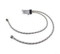 Set di rubinetti per doccia in lega di zinco con interfaccia G1/2, tubi di ingresso e uscita da 80 cm, testa e staffa per camper, camper, shampoo, letto, salone, spa, uso argento