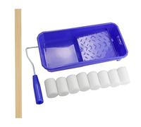 Set di rulli colorati piccolo, piccolo 5 cm, copertura per rullo di vernice in gommapiuma, rullo per verniciatura da 2 pollici, mini rullo per vernice, telaio e vaschetta per pittura di mobili e