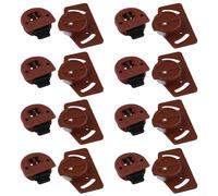 Set di rulli e guide per porte scorrevoli per interni e armadi con ruote in nylon, scorrevoli, silenziosi durante l'uso (8 paia)