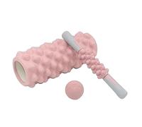 Set Di Rulli In Schiuma 3 In 1 Kit Per Massaggio Dei Profondi Rullo Ad Alta Densità Bastone Per Massaggio Palla Strumento Per Il Recupero Muscolare Per Yoga Pilates Allenamento Fitness Palestr