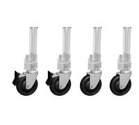 Set Di Rulli Inseribili Eurobox Sistema Outdoor Antracite 4 Pezzi