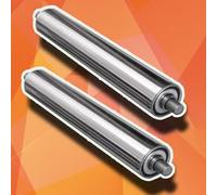 Set di rulli per sistemi di trasportatore, confezione da 2 rulli di ricambio per trasportatori non guidati, rulli di alimentazione per la lavorazione del legno, diametro 3,2 cm e 5,1 cm, lunghezza 600