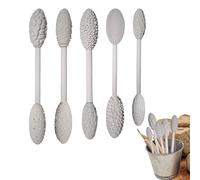 Set di rulli trama resistente - 5x a motivi multifunzionali per argilla, ceramica, scultura | Strumenti artigianali la costruzione mano, dettagli raffinati, progetti principianti, modellazione fai-da-