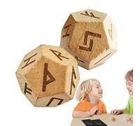 Set di rune divinazionali, in legno intagliato per divinazione