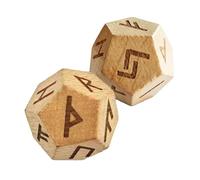 Set di rune Elder - 3,4 × 3 cm Coppia di Strumenti di divinazione intagliato, oggetti di intrattenimento da collezione, piccoli per i viaggi, arredamento mistico per la casa, accesso