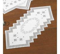 Set di runner da tavola Permin Hardanger "Ghirlanda Hardanger", schema di conteg