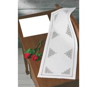 Set di runner da tavola Permin Hardanger "Hardanger", schema di conteggio, 29x82