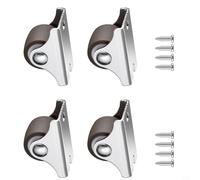 Set di ruote a basso profilo, in gomma, con cuscinetti a sfera, per mobili, ante scorrevoli, contenitori sotto il letto, librerie