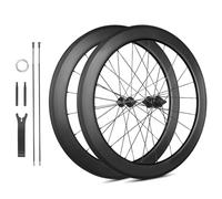 Set Di Ruote A Scatto Fisso 700C Freno V-brake 100mm/120mm Mozzi 20/24H Ruote Per Bici Da Pista Bici A Scatto Fisso A Velocità Singola Ruota Anteriore E Posteriore Per 25C/28C/32C(60mm)