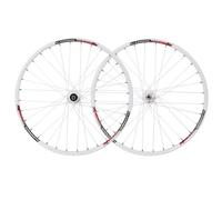 Set Di Ruote Anteriori E Posteriori For Bicicletta Da 26 Pollici Con Freno A Disco, Mozzo Cuscinetto Sigillato, Sgancio Rapido, Cerchi A Doppia Parete, 32 Fori, 18 Mm (bianco)(Blanco)