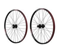 Set Di Ruote Anteriori E Posteriori For Bicicletta Da 26 Pollici Con Freno A Disco, Mozzo Cuscinetto Sigillato, Sgancio Rapido, Cerchi A Doppia Parete, 32 Fori, 18 Mm (bianco)(Negro)