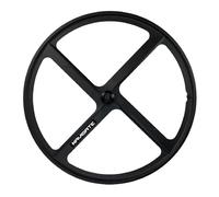 Set Di Ruote Bici A Scatto Fisso 700C A 4 Raggi Cerchi In Lega Leggera Larghezza 33 Mm Bici A Scatto Fisso Anteriore E Posteriore 100x120 Mm(Schwarz,Front Wheel)