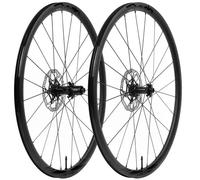 Deda Rs3 Db 30 Mm Tubeless Road Wheel Set Argento 12 x 100 / 12 x 142 mm / Shimano/Sram HG Black