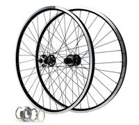 Set di Ruote da Mountain Bike V-Brake da 26 Pollici, Doppia Parete in Lega di Alluminio per Bici Ibrida/Mountain Bike da 27,5/29 Pollici, mozzo Anteriore e Posteriore 32 Fori per 7-12 velocità