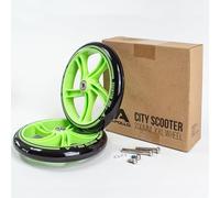 Set di ruote di ricambio per scooter urbani Apollo da 200 mm - Pro Wheels con cuscinetti a sfera ABEC 7, ruote di ricambio per scooter adatte anche per rulli luminosi