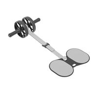 Set di ruote doppie con fascia elastica e tappetino, per addominali con fascia fitness, per flessioni, per il fitness, per gli addominali, ideale per uomini e donne