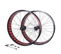 Set di ruote Fat Bike da 66 cm, in lega di alluminio, 36 fori, mozzo a cassetta cuscinetto, freno a disco, sgancio rapido, 135/190 mm, compatibile con bici con pneumatici grassi a 7-12 velocità.