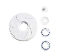 Set di ruote folli per la pulizia della piscina, 1, 2 cuscinetti | Il kit di ricambio da 5 pezzi include ruota folle, cuscinetti a sfera, guarnizione e bullone per una riparazione completa in
