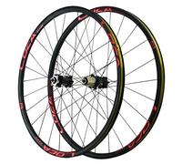 Set Di Ruote For Bicicletta Con Freni A Disco, Lega Alluminio, 26/27,5/29 Pollici, 24 Fori Anteriori, 2 Posteriori, 4 Cuscinetti, Ruota A Sgancio Rapido, 8/9/10/11/12 Velocità(Negro,26inch)