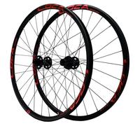 Set Di Ruote MTB 26" 27,5" 29" Freno A Disco Sgancio Rapido Ruote Per Mountain Bike 28H(Red_26")