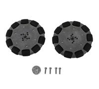 Set di ruote omnidirezionali Gearwell, 2pcs 4in Omni Direzionale ruota direzionale, parti della ruota robot universale, per robot industriale, piattaforma robotica