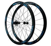 Set di ruote per bici da corsa 700C, in lega di alluminio, freni a V da 40 mm, con cuscinetti sigillati, 24 raggi, rotondi, adatti per cerchione anteriore e posteriore, 8-12 marce